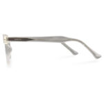 Transparent Color Semi Round Eyeglasses