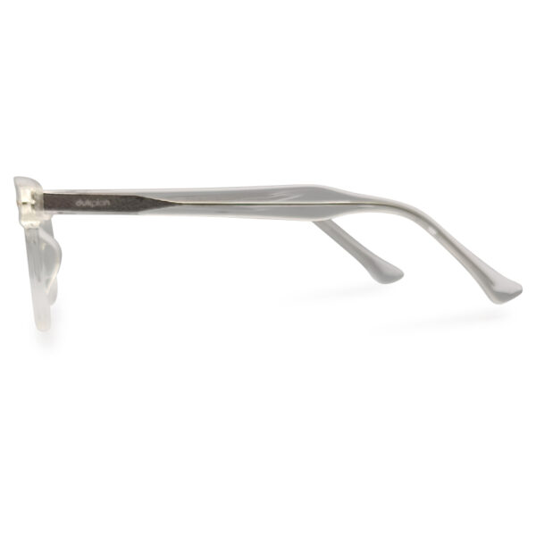 Transparent Color Semi Round Eyeglasses