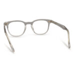 Transparent Color Semi Round Eyeglasses