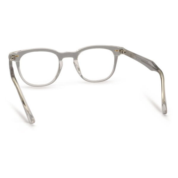 Transparent Color Semi Round Eyeglasses